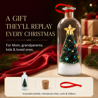 Recordable Christmas Tree Message Bottle