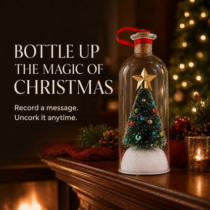 Recordable Christmas Tree Message Bottle