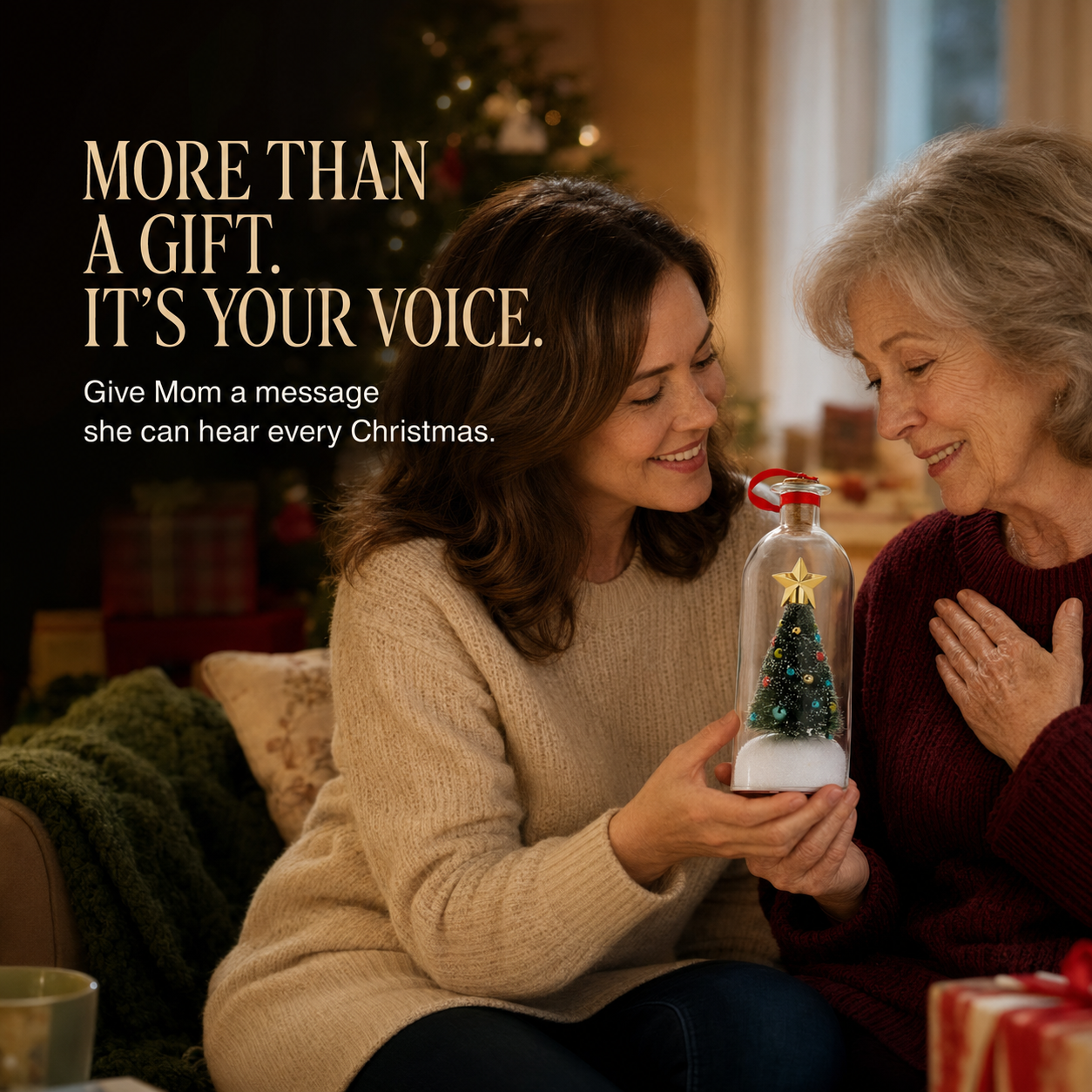 Recordable Christmas Tree Message Bottle