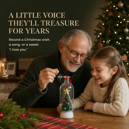 Recordable Christmas Tree Message Bottle