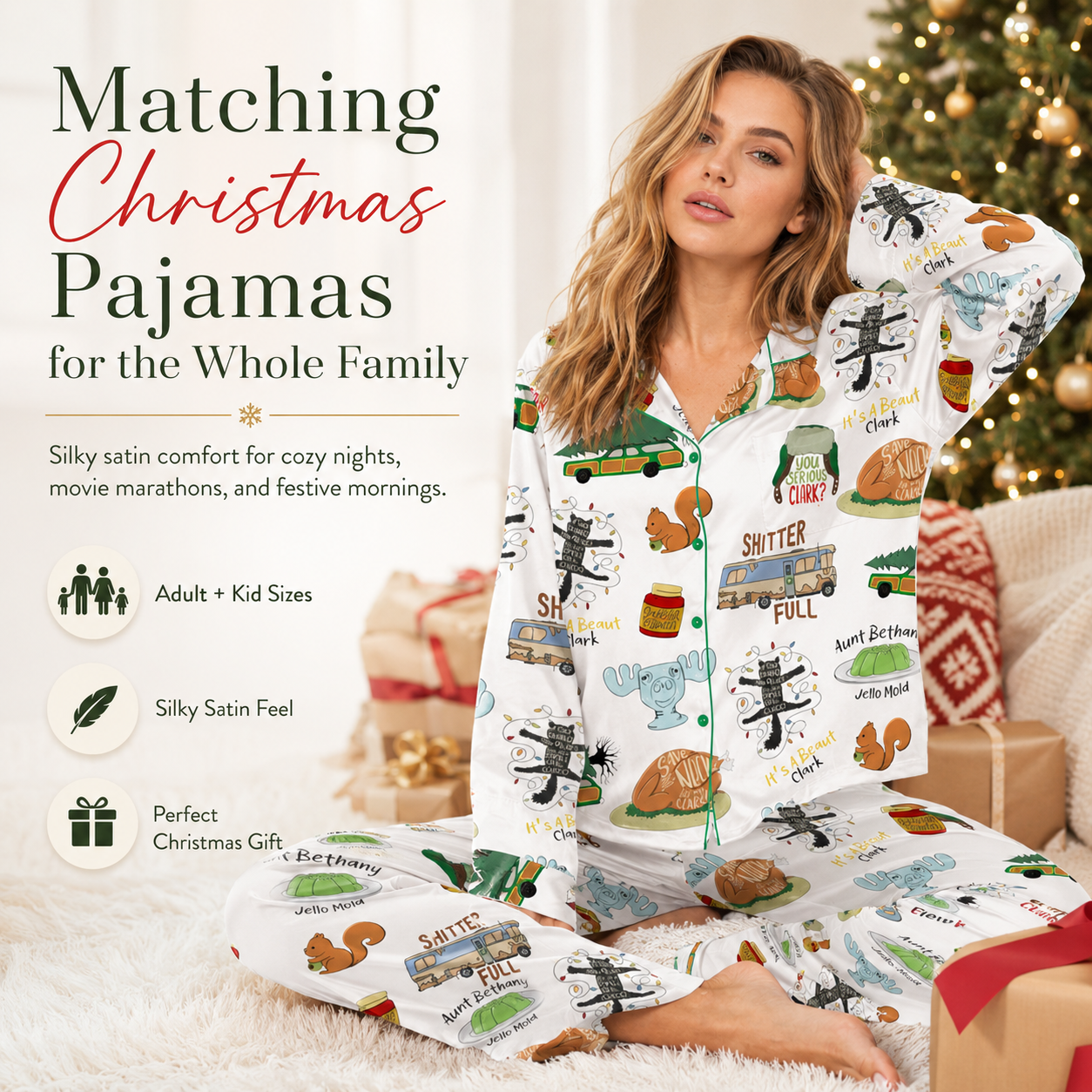 HeaHug™ It's A Beaut Clark Christmas Vacation Pajama Set