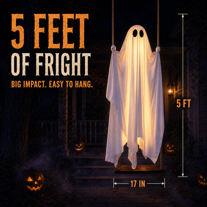 HeaHug™ 5FT Lighted Halloween Ghost with Remote Control