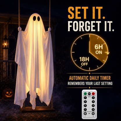 HeaHug™ 5FT Lighted Halloween Ghost with Remote Control